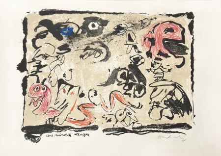 Lithographie Alechinsky - Minorité etchnique