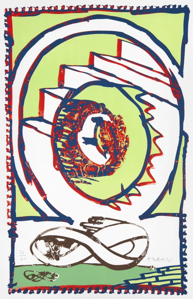 Lithographie Alechinsky - Moebius
