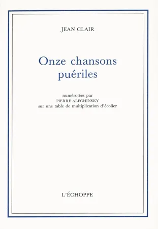 Livre Illustré Alechinsky - Onze chansons puériles