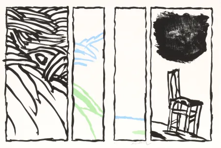 Lithographie Alechinsky - Pages de Vacillations 04