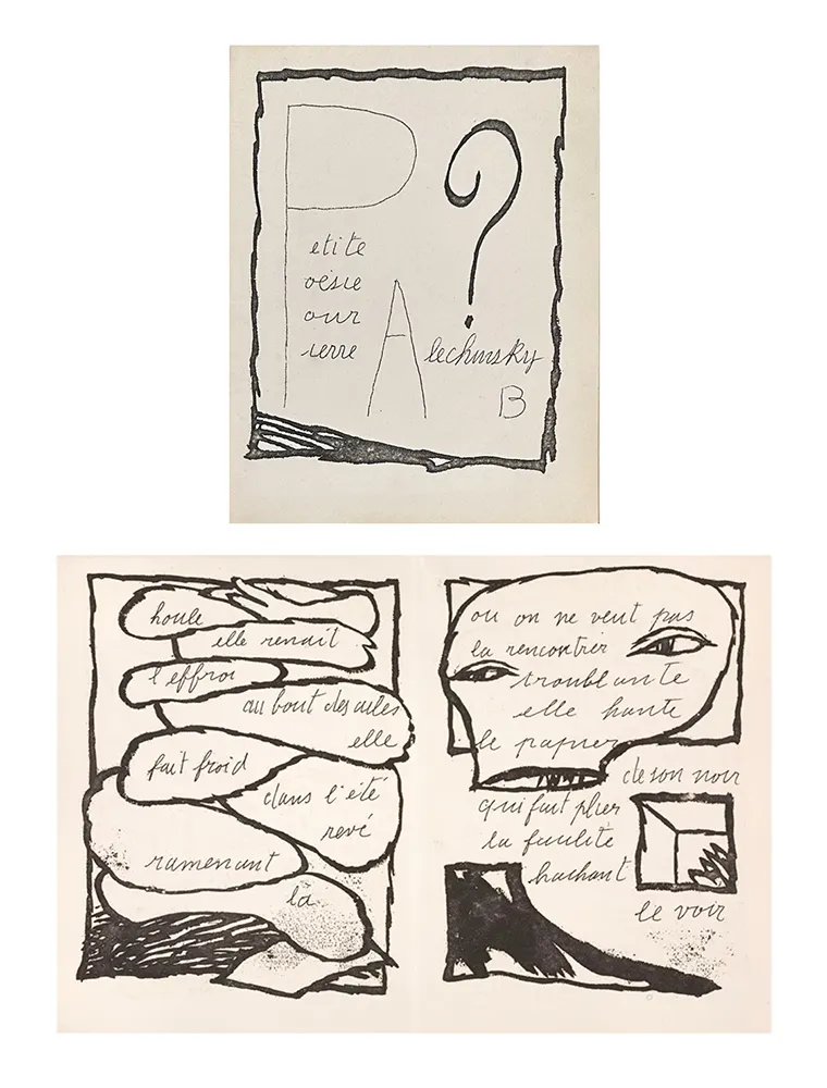 Livre Illustré Alechinsky - Petite poésie pour Pierre Alechinsky