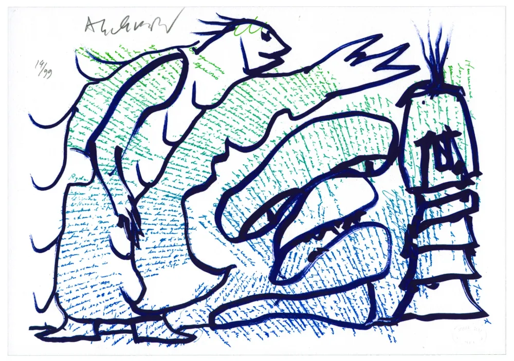 Lithographie Alechinsky - Pointes et Feutres (3)