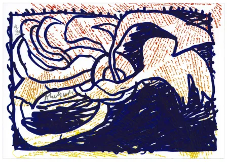 Lithographie Alechinsky - Pointes et Feutres (8)