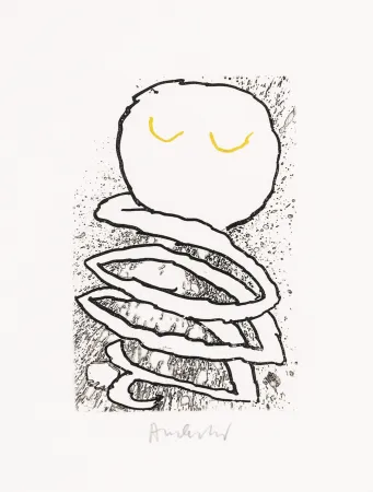 Eau-Forte Et Aquatinte Alechinsky - Pointes Planche V bis