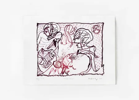 Gravure Alechinsky - Pour Malcolm Lowry