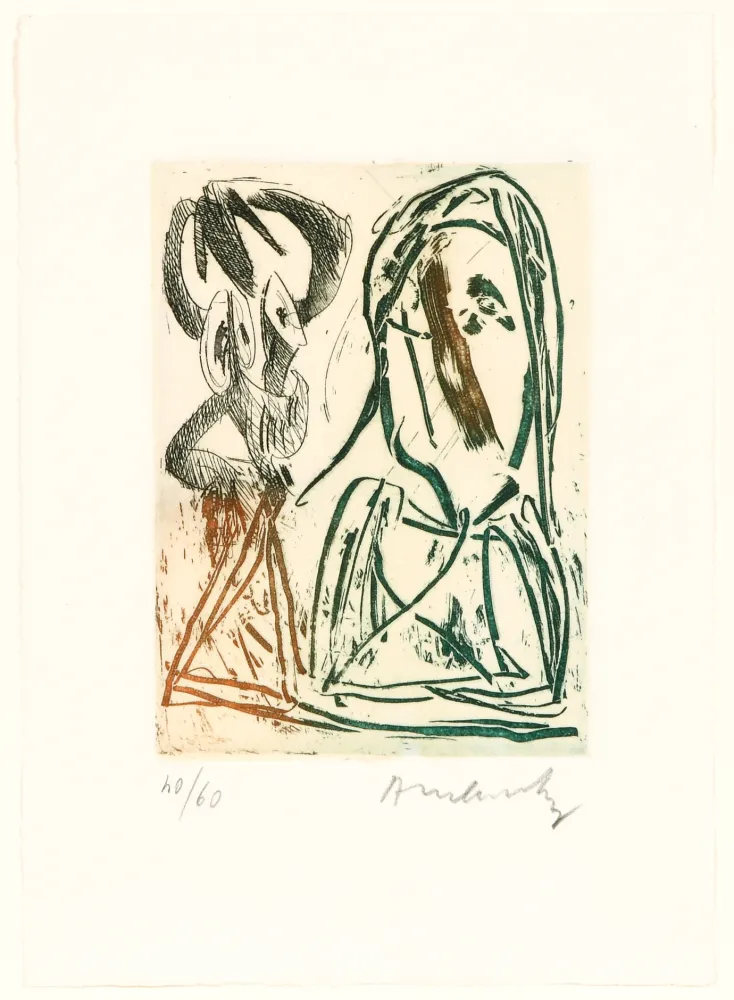 Eau-Forte Alechinsky - Quelques vieilles lignes III