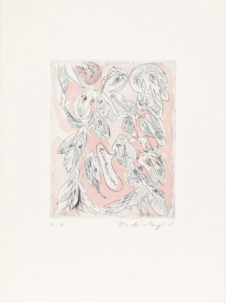 Eau-Forte Alechinsky - Résumons nous