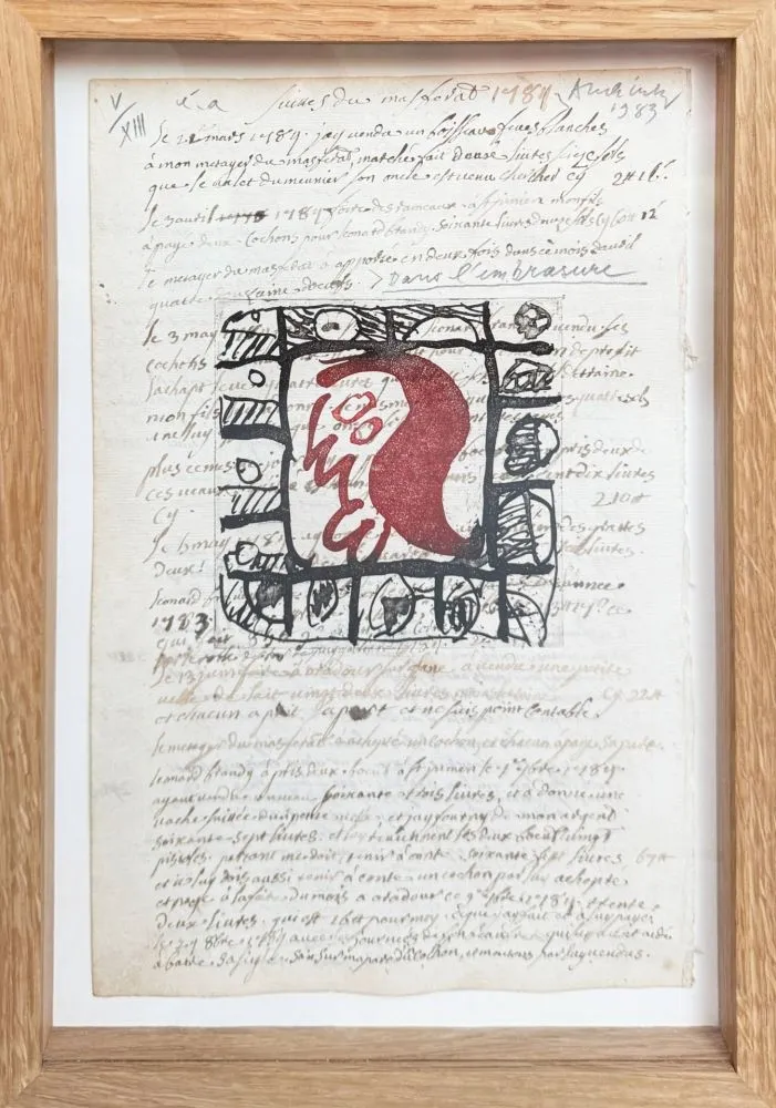 Eau-Forte Alechinsky - Rêve de l'ammonite