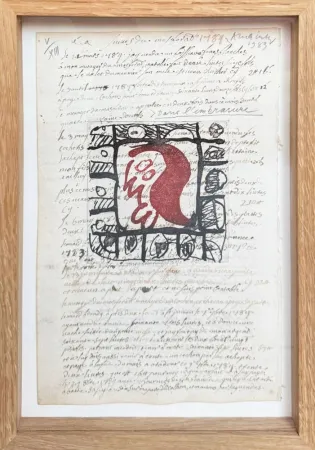 Eau-Forte Alechinsky - Rêve de l'ammonite