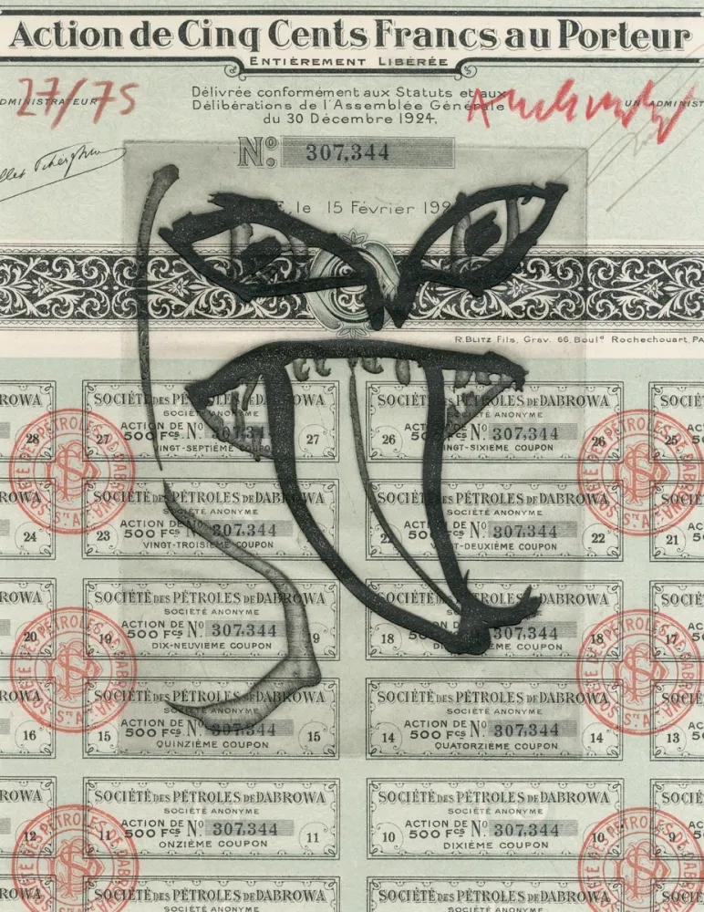 Eau-Forte Alechinsky - Ruine des compagnies pétrolières