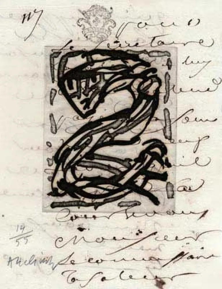 Gravure Alechinsky - Sans Nouvelles