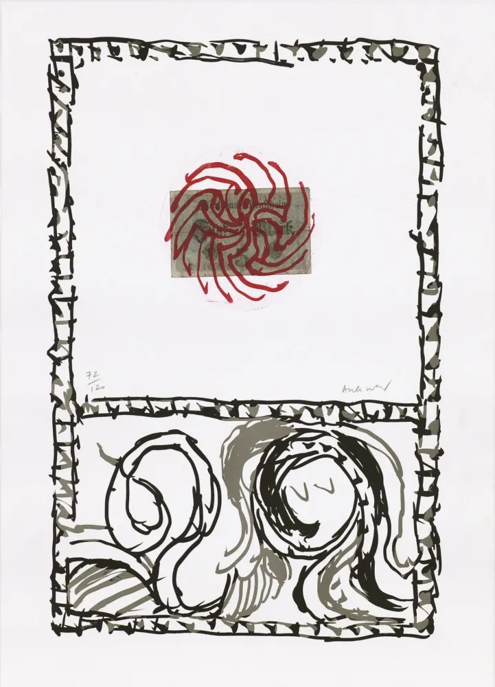 Eau-Forte Alechinsky - Serpent 01