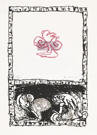 Eau-Forte Alechinsky - Serpent 03