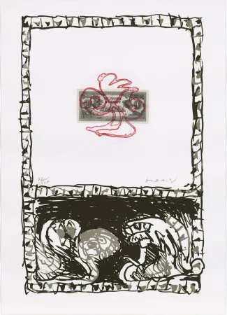 Eau-Forte Alechinsky - Serpent 03