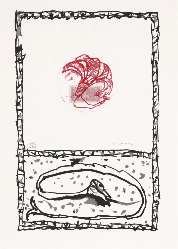 Eau-Forte Alechinsky - Serpent 05