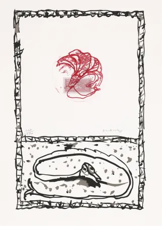 Eau-Forte Alechinsky - Serpent 05