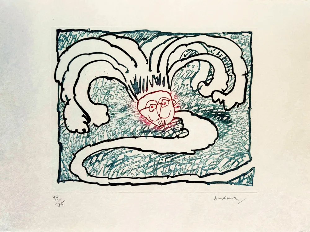 Eau-Forte Et Aquatinte Alechinsky - Serpent de Binche