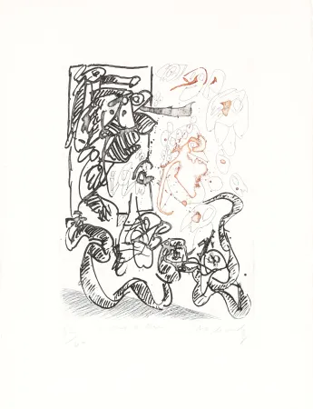 Eau-Forte Alechinsky - Serpent de terre