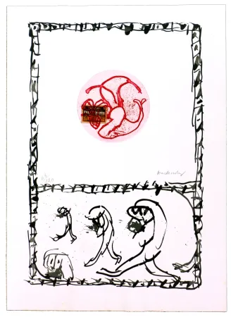 Eau-Forte Alechinsky - Serpent IV