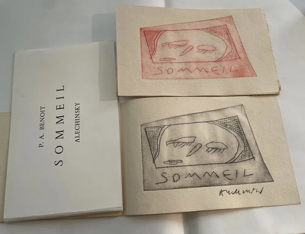 Gravure Alechinsky - Sommeil