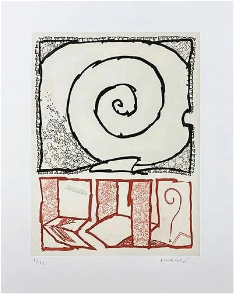 Gravure Alechinsky - Spirale