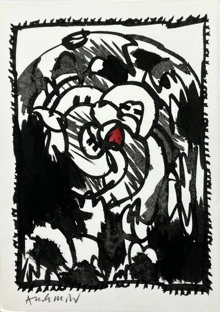 Aucune Technique Alechinsky -  Tête Bêche, 1987