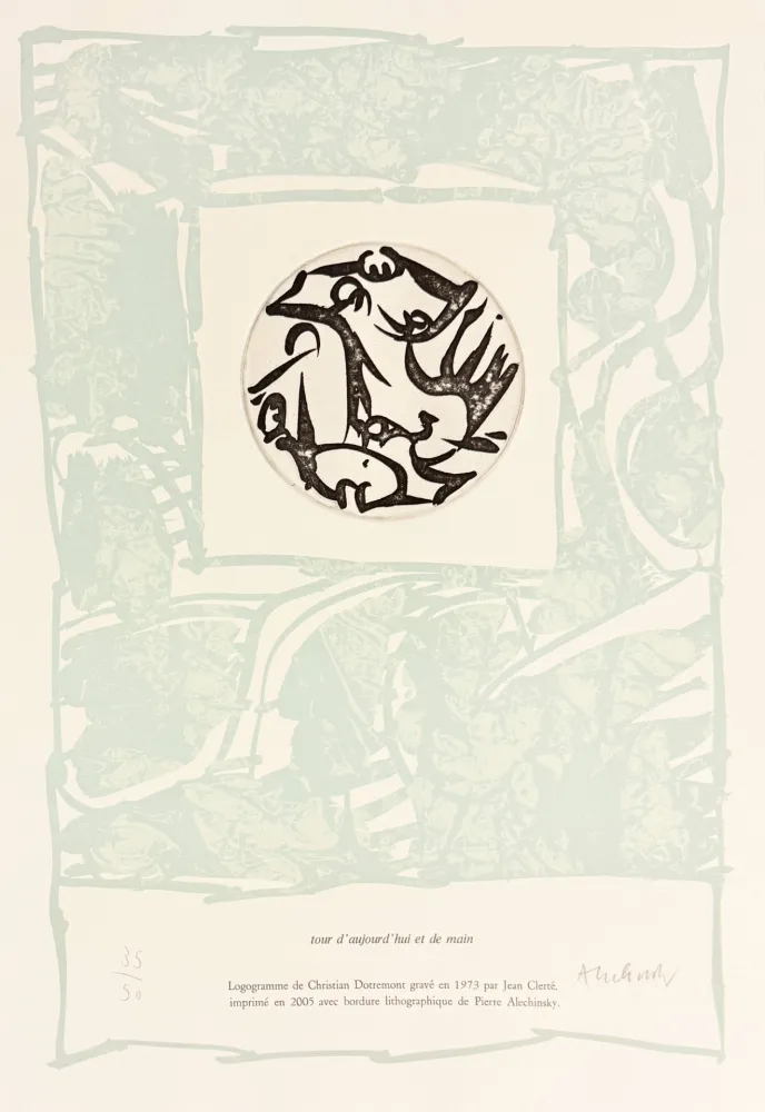 Eau-Forte Alechinsky - Tour d'aujourd'hui