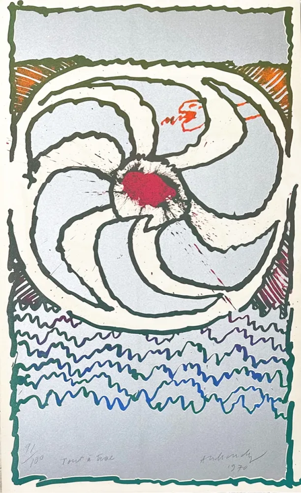 Lithographie Alechinsky - Tout à trac