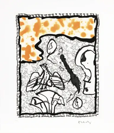 Linogravure Alechinsky - Traité des excitants modernes 03