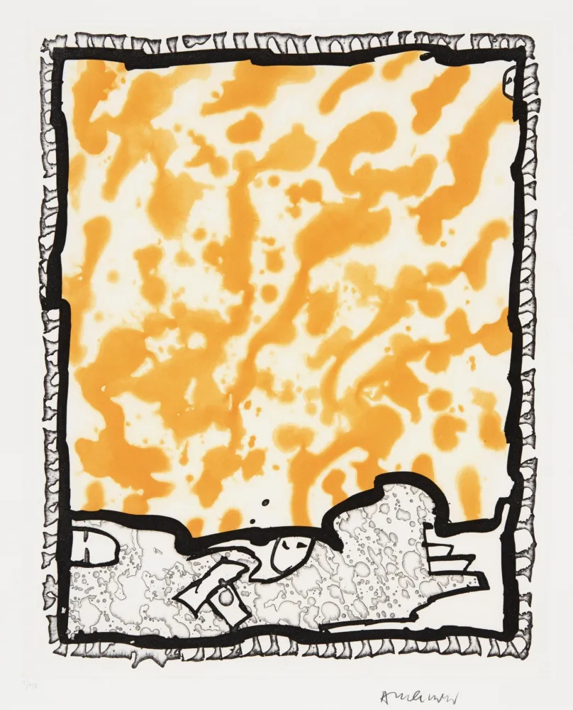 Linogravure Alechinsky - Traité des excitants modernes 06