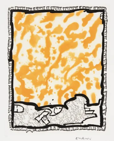 Linogravure Alechinsky - Traité des excitants modernes 06