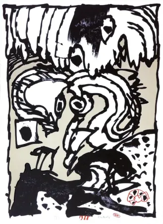 Lithographie Alechinsky - UN