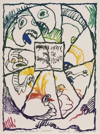 Lithographie Alechinsky - Under the Volcano