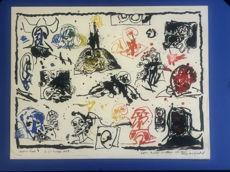 Lithographie Alechinsky - Une pierre , deux passages 1967