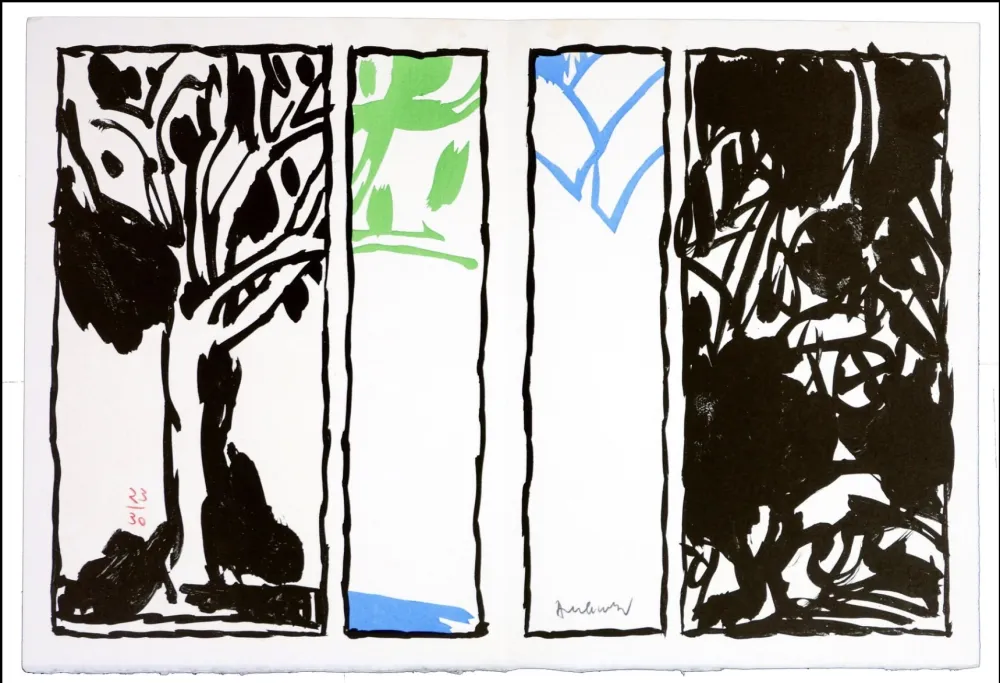 Lithographie Alechinsky - Vaccillations