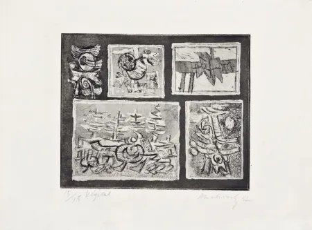 Eau-Forte Alechinsky - Végétal