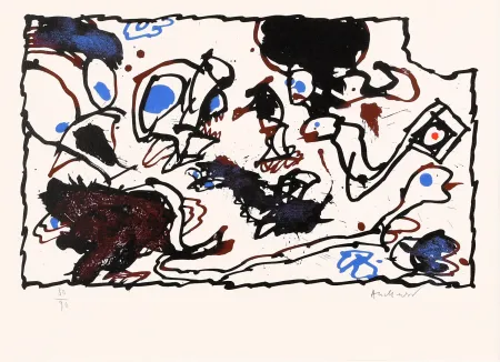 Lithographie Alechinsky - Vivier