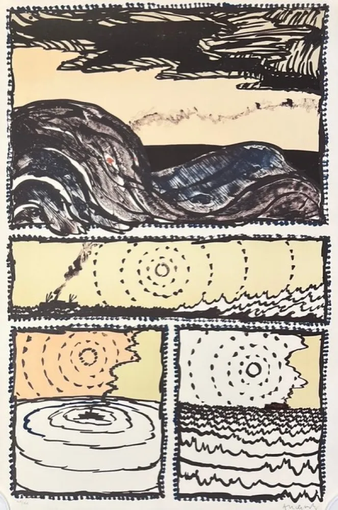 Lithographie Alechinsky - Volturno