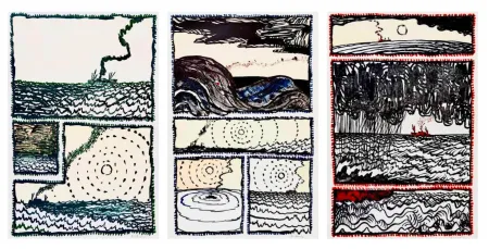 Lithographie Alechinsky - Volturno I, II, III