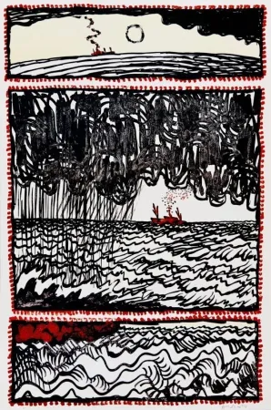 Lithographie Alechinsky - Volturno III