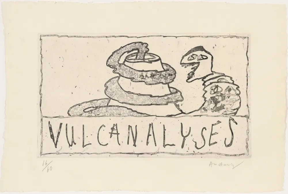 Eau-Forte Alechinsky - Vulcanalyses 01