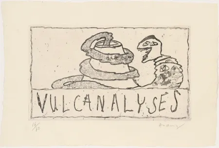 Eau-Forte Alechinsky - Vulcanalyses 01