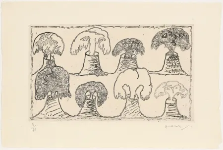 Eau-Forte Alechinsky - Vulcanalyses 03