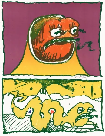 Lithographie Alechinsky - Vulcanologies