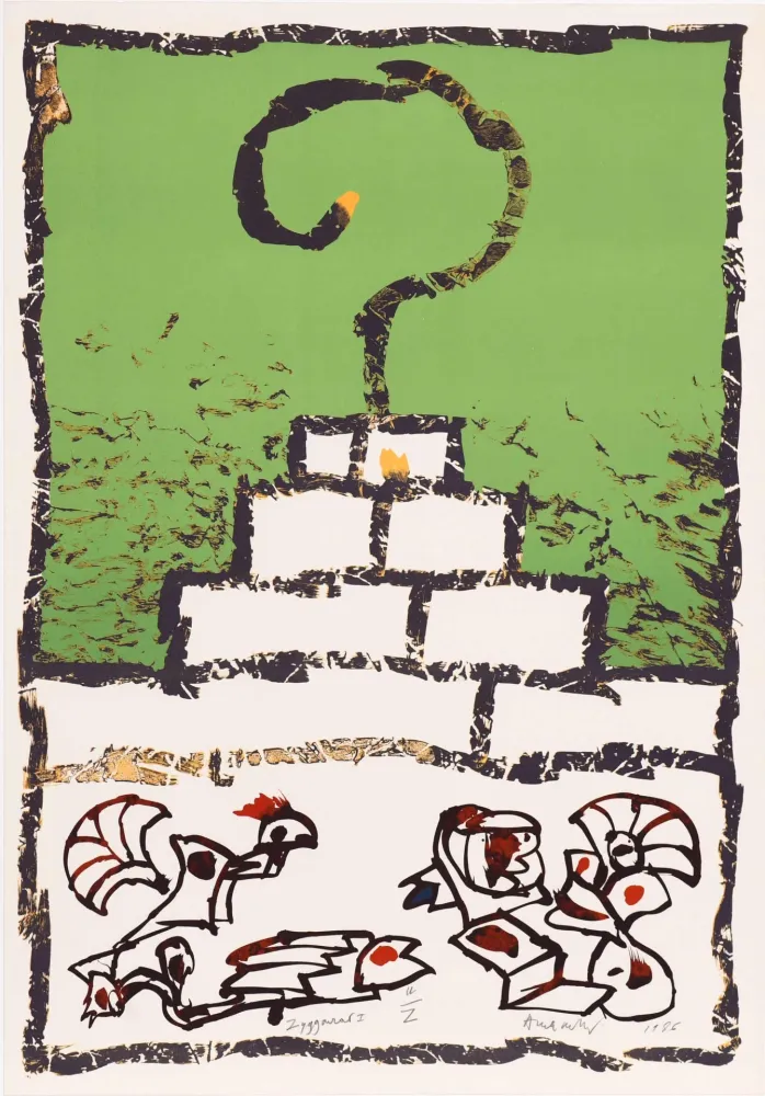 Lithographie Alechinsky - Ziggourat I