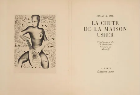 Livre Illustré Alexeïeff - E. Poe : LA CHUTE DE LA MAISON USHER. 10 eaux-fortes originales (1929).