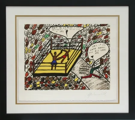 Sérigraphie Ali - Sting Like a Bee