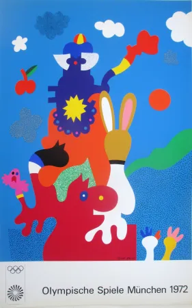 Sérigraphie Alt - OL 1972 - original colour silkscreen