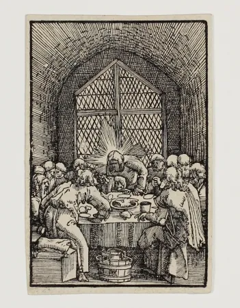 Gravure Sur Bois Altdorfer - Das letzte Abendmahl (The last Supper)