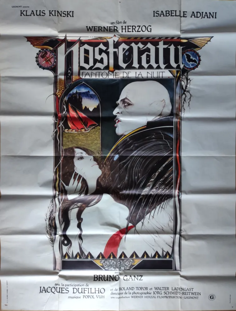 Affiche Anonyme - Klaus Kinski. Werner Herzog Nosferatu. 